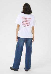 Футболка Kaffe Print T-shirt, Optical White/White