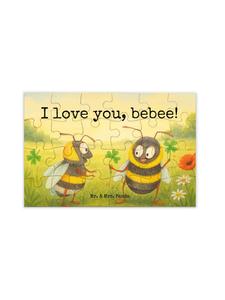 Mr. & Mrs. Panda Дизайн «Пара пчел-пазлов» с надписью, выполненной белым цветом