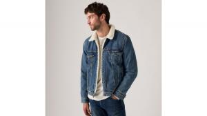 Куртка дальнобойщика Sherpa Type III Levi's, In The Morning Sherp - Medium Wash