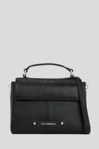 Кожаная сумка K/HARDWARE Karl Lagerfeld, черный