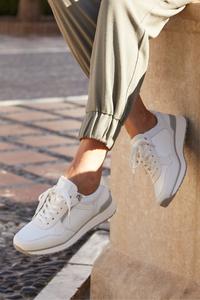 Кроссовки Euston на шнуровке с молнией Linzi, белый