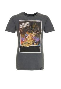 Футболка с постером Star Wars International с классическим круглым вырезом Re:Covered, серый