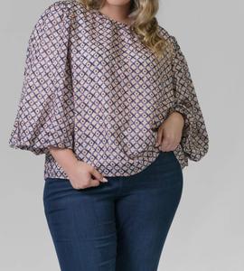 Топ Harly в розовом цвете с рельефным узором Marie Oliver