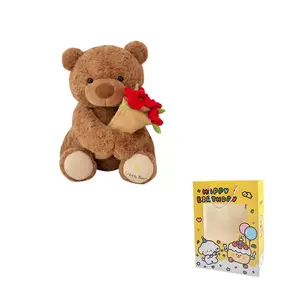 MENGMENGBUNNY Плюшевая кукла Rose Bear высотой 24см/35см
