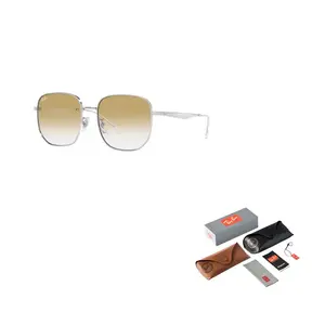 RayBan Алюминиевые квадратные солнцезащитные очки унисекс silver