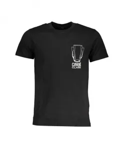 Черная хлопковая футболка с напечатанным логотипом. Cavalli Class, черный