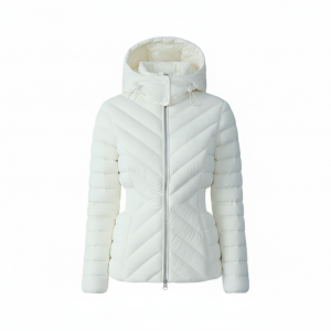 Стеганая куртка с капюшоном Mackage, cream белый