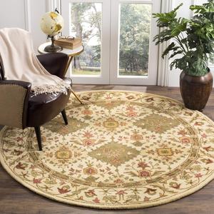 Ковер SAFAVIEH, 107 x 107 см, Antiquity Collection Round Beige AT57D ручной работы традиционный восточный премиум шерстяной