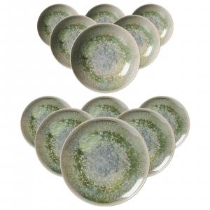 Сервиз для стола Cecina Jade, набор из 12 персон Ritzenhoff Breker, бежевый/зеленый