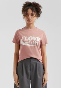 Футболка QS MIT FRONTPRINT, Altrosa/Pink