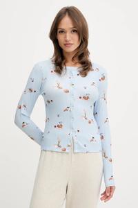 Пижама с длинным рукавом Abercrombie & Fitch, синий