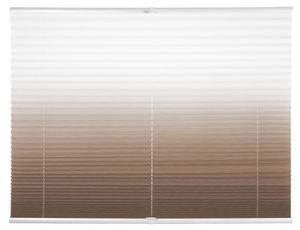 Плиссированные жалюзи GARESA Klemmfix, коричневый - белый - ширина: 95 см
