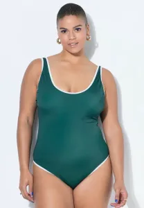 Мягкие чашечки купальника с декоративной окантовкой Studio Untold, Dark Green