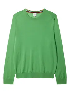 Свитер с круглым вырезом Paul Smith, зеленый