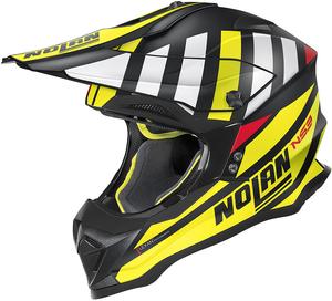 Мотокроссовый шлем Nolan n53 cliffjumper, Black/Yellow/White
