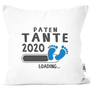 Наволочка крестная 2020, подарочная подушка для будущей крестной, хлопковый подарок на рождение MoonWorks бело-синий, униразмер