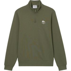 Рубашка-поло Logo print High neck Sweatshirt LACOSTE, оливковый