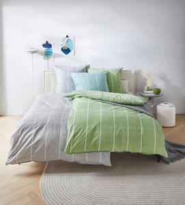 Двустороннее Постельное белье crest renforcé Novel, зеленый