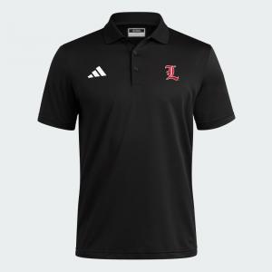 Спортивная футболка Adidas Louisville Cardinals Coaches Ottoman Polo, черный/белый