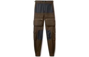 Карго штаны унисекс черно-коричневые REPRESENT