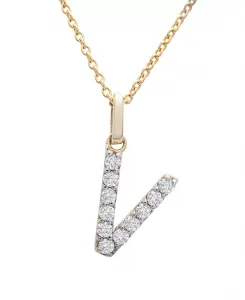 Ожерелье с бриллиантовой подвеской (1/10 карата) из 14-каратного золота, 17 дюймов + удлинитель 1 дюйм Macy'S, v