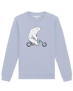 Толстовка Watapparel Bär auf Bike, светло-синий