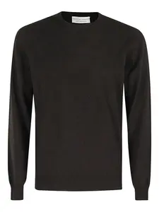 Свитер с круглым вырезом Filippo De Laurentiis, коричневый