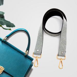 Блестящий ремешок для сумки FASHNZFAB, золотой