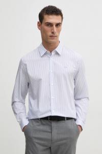 Хлопковая рубашка Lacoste, синий