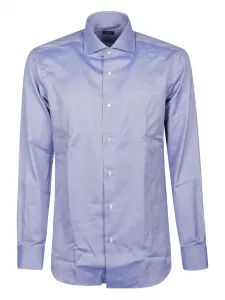 Рубашка с длинными рукавами на пуговицах Barba, синий