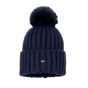 Шапка Goldbergh Una с помпоном из искусственного меха (женская), French Blue