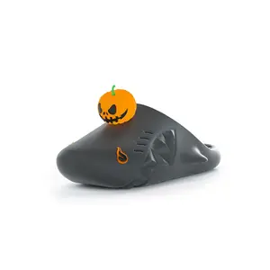 Сандалии Sharkicks Mule Pumpkin с закрытым носком унисекс HelloSlippers, Black