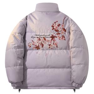 Пуховик Unisex Stand Collar Thickened ZIAREL, светло-фиолетовый