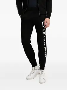 Спортивные брюки с логотипом Ea7 Emporio Armani, черный