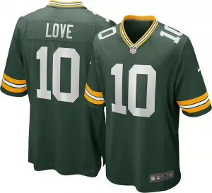 Джерси Nike Youth Green Bay Packers Jordan Love #10 Green Game