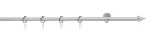 Карниз Good Life "PUNTA", 1 направляющая, фиксированного размера, с кольцами 270 см, Ø16мм, цвет chromfarben