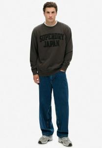 Толстовка Superdry & Co CREW , Washed Black/Dark Grey
