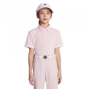 Футболка для гольфа SS25 для подростков Descente, розовый