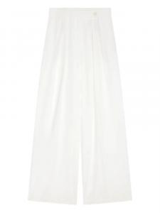 DRIES VAN NOTEN широкие брюки со складками, белый