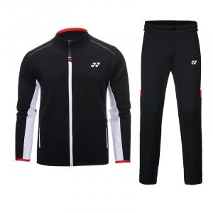 Мужской комплект бадминтонной формы YONEX, черный/черный