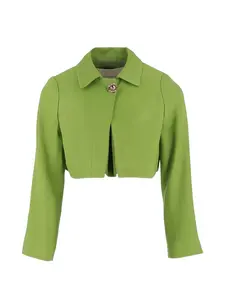 Укороченная куртка Elisabetta Franchi La Mia Bambina, зеленый