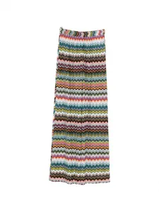 Брюки с узором "шеврон" Missoni, белый