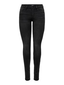 Джинсы скинни ONLY Skinny Jeans ONLRoyal, черный деним