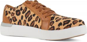 Женские кроссовки Rockport Work Parissa с композитным носком и платформой, Leopard