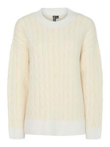 PIECES Свитер 'PCRIGMOR' из шерсти белый