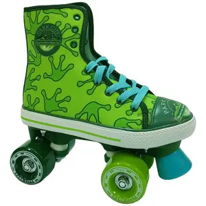Роликовые коньки Park City Quad Skate Canvas Frog, зеленый