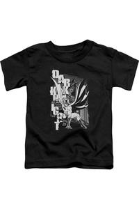 Футболка с вертикальными буквами Batman для малышей Gildan, черный