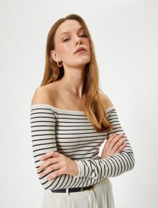 Свитер Koton, черный/белый