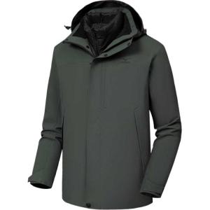 Городская куртка для пеших прогулок, путешествий и поездок на работу Waterproof, Windproof, Thermal, Water Repellent Windbreaker мужская Mizuno, зеленый