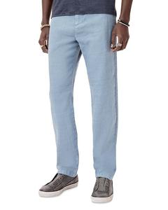 Брюки с расклешенными штанинами Flint из льняной смеси John Varvatos, синий